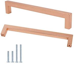 Maniglia e manopola cucina e armadio armadio per la casa cassetto quadrato tirare <span class=keywords><strong>oro</strong></span> rosa maniglia - Product Image 1