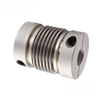 Accouplement d'arbre à soufflet élastique flexible pour servomoteur étagé en alliage d'aluminium
