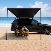 Tente latérale de voiture en tissu Oxford, imperméable, protection solaire, ouverture automatique, portable, triple couche, quatre saisons, grand espace pour l'extérieur