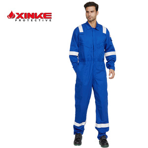 Combinaisons ignifuges Xk-14003 240gsm 100% coton, vêtements de travail EN11612, vêtements de sécurité pour les travailleurs en extérieur - Product Image 2