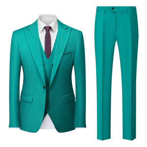 Ensemble 3 pièces pour homme : Blazer <span class=keywords><strong>à</strong></span> col rabattu, gilet croisé et pantalon droit – Idéal pour occasions décontractées, officielles, d'affaires ou de mariage - Product Image 5