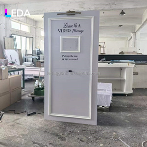 LEDA Cabine vidéo pour messages, Panneau d'enregistrement vidéo avec éclairage pour livre d'or vidéo de mariage et toile de fond, pour location d'événements et de fêtes de mariage - Product Image 4