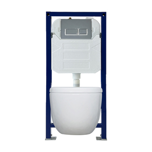 <span class=keywords><strong>Cisterna</strong></span> Empotrada de HDPE de Alta Calidad con Botón de Descarga, Tanque de Agua Moderno para Inodoros de Baño Montados en la Pared - Product Image 4