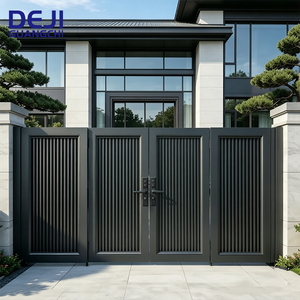 <span class=keywords><strong>Portail</strong></span> pliant motorisé rétractable moderne de haute qualité en aluminium pour allée de maison et villa, design ouvert - Product Image 2