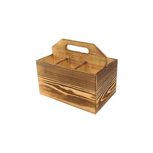 Caja de Madera para Cubiertos, Rectangular, Lacada, para Guardar Cubiertos, Decoración de Mesa de Cocina Interior - Product Image 2