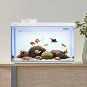 Hd Glazen <span class=keywords><strong>Aquarium</strong></span> <span class=keywords><strong>Aquarium</strong></span> <span class=keywords><strong>30L</strong></span> Intelligente Desktop Ecologische <span class=keywords><strong>Aquarium</strong></span> Met Wifi Controle Voerbox Licht Filter - Product Image 5