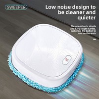 Robot de nettoyage intelligent pour la maison, entièrement automatique, nettoyage humide et sec, machine de nettoyage universelle, robot de nettoyage de sol à direction universelle, 1200mAh