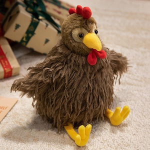 Peluche de Pollo con Plumas, Juguete de Peluche, Decoración para el Hogar, Regalo de Cumpleaños, Gallo de Peluche - Product Image 5