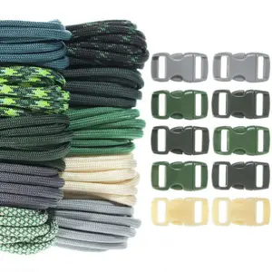 Atacado paracord projeto diy colorido 7 Strand paraquedas combo paracord pusula aksesuar 9mm 500 100m Paracord 4mm