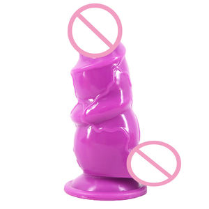 ดิลโด้ตัวใหญ่สำหรับผู้หญิงองคชาติสีม่วงแบบเลื่อนได้สมจริงไม่เป็นพิษ - Product Image 3