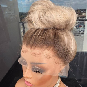 Parrucca in Capelli Umani Biondi 613 con Pizzo HD Trasparente 360°, Senza Colla, Pre-Sfoltita, Attaccatura <span class=keywords><strong>Naturale</strong></span>, Lunga per Donne di Colore - Product Image 1