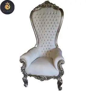 Wholesale wedding furniture cheap king throne chair rental for party bride and groom chairs