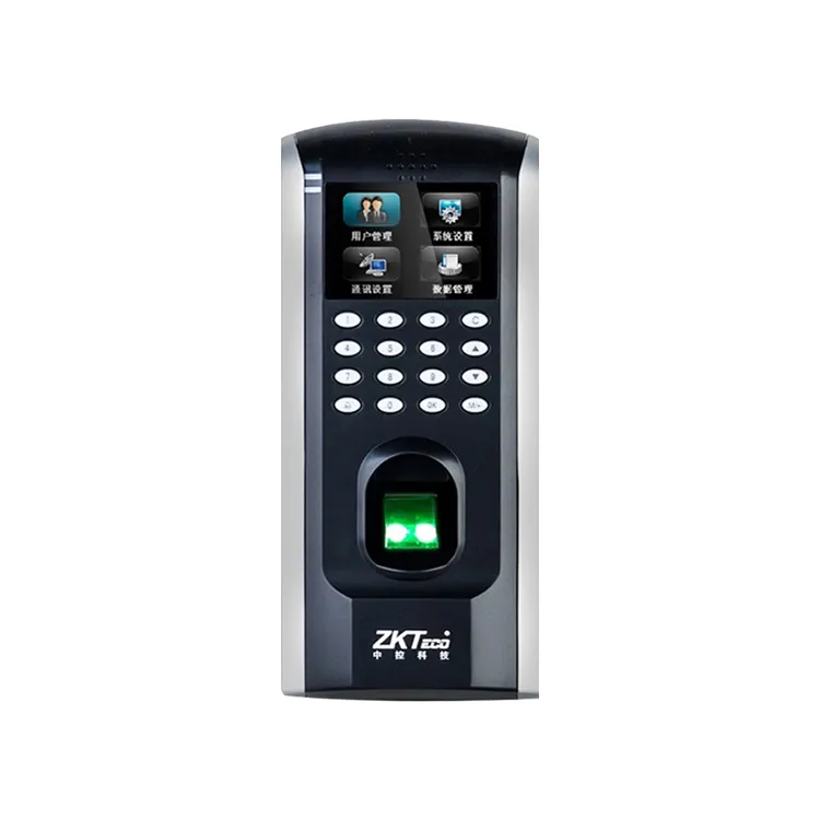 ZK SF200 contrôle d'accès autonome et enregistrement biométrique du temps d'empreinte digitale, Machine de présence numérique, écran couleur