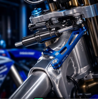 Support de fixation d'amortisseur de direction CNC en aluminium 7075-T6 pour moto, stabilisateur personnalisé, pièces OEM pour moto tout-terrain, dessin requis