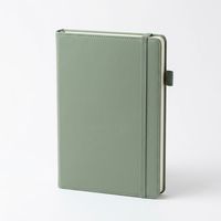 Carnet en PU couleur unie personnalisé avec élastique, idéal pour la lecture et la prise de notes dans une bibliothèque vintage