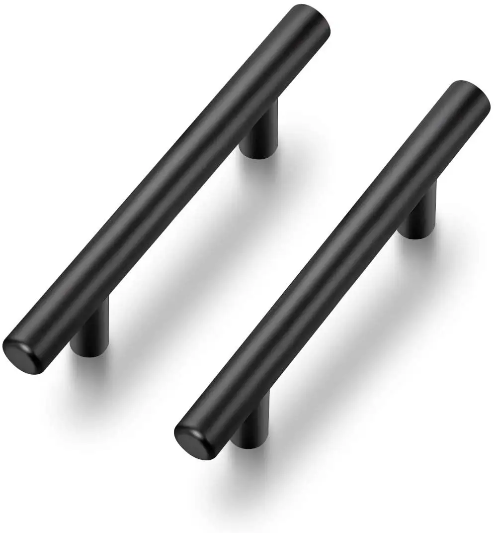 Black Stainless Steel Furniture Cabinet Handles and Knobs