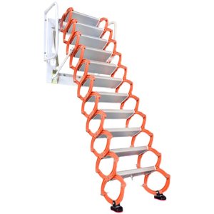Escalera Telescópica Industrial <span class=keywords><strong>para</strong></span> Interiores y Exteriores, Escalera Retráctil Manual <span class=keywords><strong>de</strong></span> <span class=keywords><strong>Aluminio</strong></span> <span class=keywords><strong>para</strong></span> Montaje en Pared, <span class=keywords><strong>para</strong></span> Edificios <span class=keywords><strong>de</strong></span> Oficinas y Almacenes - Product Image 1