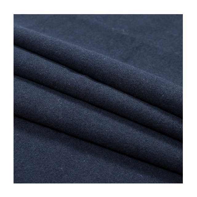 Super Soft Wool Woven Navy Dyed Twill Fabric Available on Demand