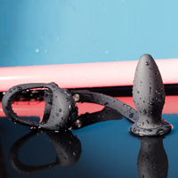 Vibrateur W-Taper Plug 10 modes en silicone à double zone ergonomique avec anneau pour pénis et testicules, étanche IPX7, rechargeable par USB, chargement magnétique