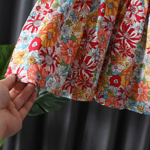 Child Star Circle Girls Summer Dress Cap Sleeve Cotton Breathable Princess Style Childrens Clothing 2025 New Design - Product Image 5
