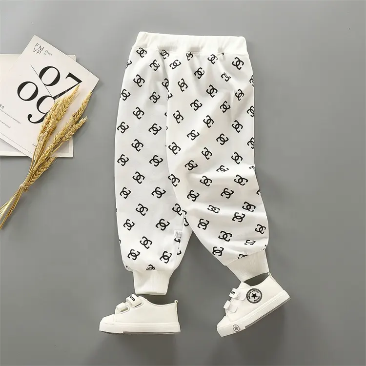 Wholesale Baby Boys Toddler Print Jogger Track Trousers Casual Elastic Kids Boys Fashion Sweatpants Sport Long Pants