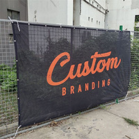 Penjualan Panas Grosir Spanduk Gantung Digital Printing Portabel Berbahan PVC Vinyl Mesh Model Pennant