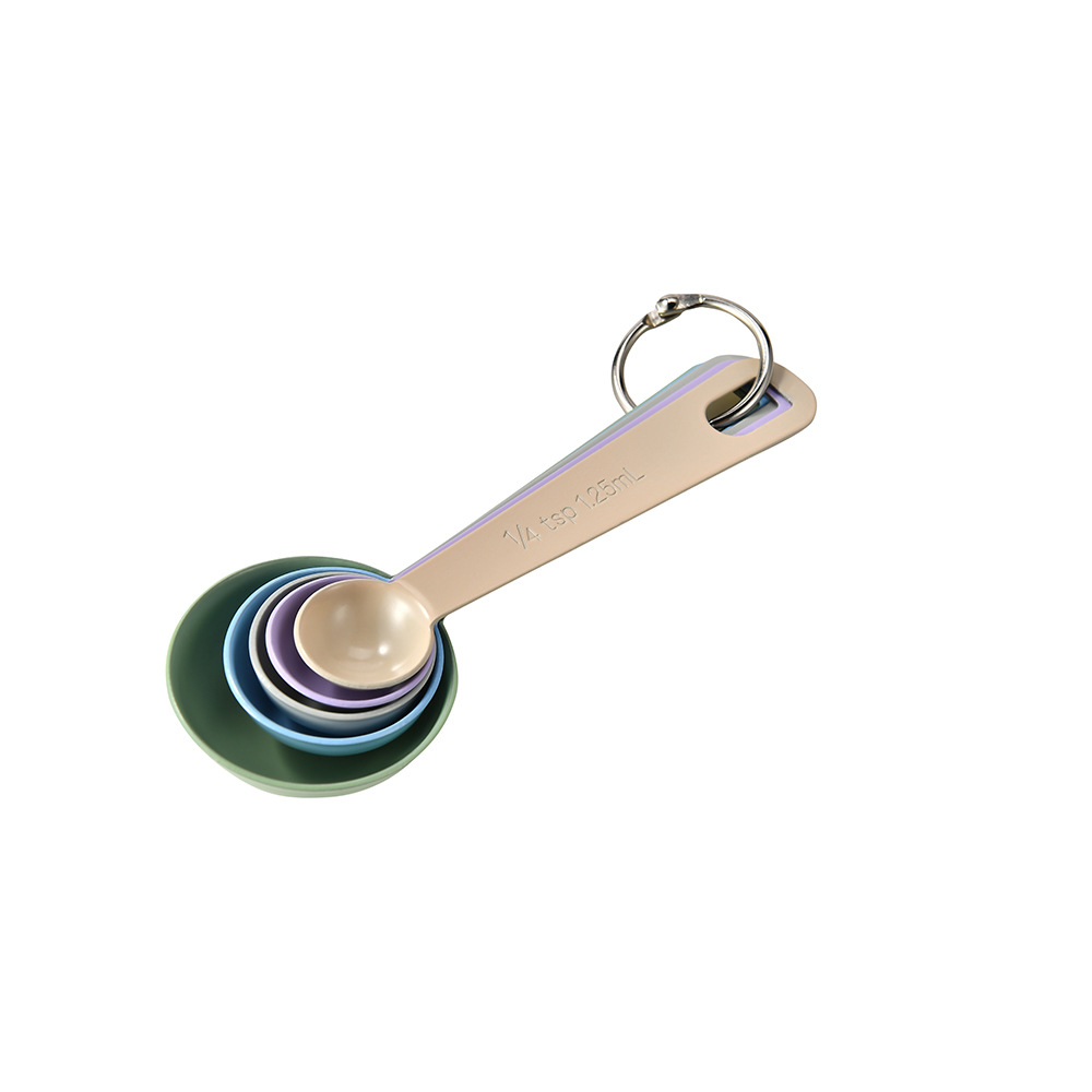 Colorido juego de cucharas medidoras de 5 piezas