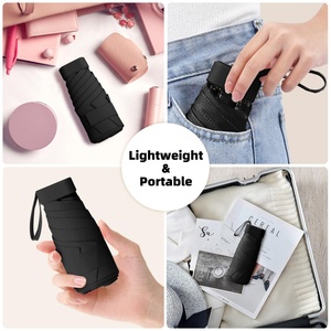 Mini Modern Manual Travel <b>Umbrella</b> Light Compact Parasol with UV Protection Five-Fold <b>Umbrella</b> - Product Image 6