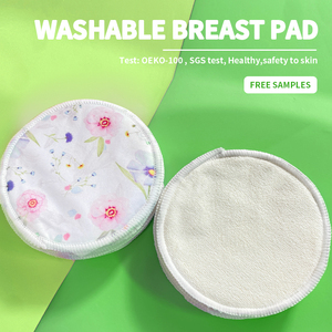 Yetişkin yeniden kullanılabilir yumuşak süt göğüs pedleri 100% organik bambu göğüs pedleri taşıma çantası ile - Product Image 4