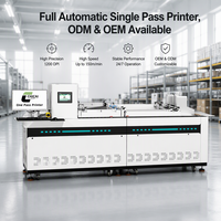 Mesin Printer Digital Single Pass Otomatis CHICAI dengan Sistem Hisap untuk Pencetakan Cepat CMYK pada Kotak Pizza Bergelombang