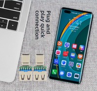 Adaptateur USB Type-C 10G Double face TYPE C3.1 mâle vers USB femelle charge rapide pour téléphone portable fonction d'alimentation intelligente