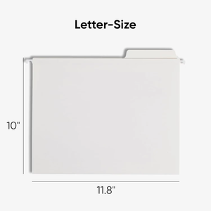 แฟ้มแขวนแบบกำหนดเองพร้อม<span class=keywords><strong>แท</strong></span>็บในตัวขนาด 1/3 นิ้ว ขนาด Letter สีพื้นฐานคละสี 18 ชิ้นต่อกล่อง - Product Image 3