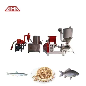 Commerciale attrezzature per la produzione di mangimi per pesci galleggiante automatico gatto pesce caricamento del pellet completa linea di produzione bangladesh