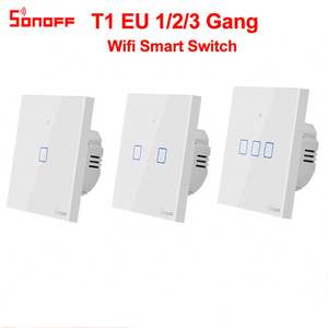 Sonoff T1 EU 1/2/3C WiFi RF Smart Home Wall Touch Switch Remote Control European Standard - Product Image 2