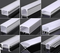 Profil en aluminium de lumière de bande Led personnalisé 17*7mm canal de profil en aluminium Led encastré avec diffuseur pour bande lumineuse Led