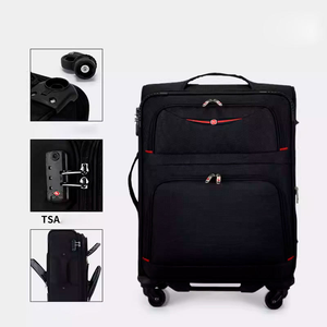 Maleta de Viaje con Ruedas de Tela Oxford, Maleta con Ruedas Giratorias, Cierre con Contraseña, Cremallera Geométrica, Maleta con Ruedas para Estudiantes y Negocios - Product Image 5