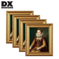 DX DESIGNS Cadre photo doré vintage PS 4x6 5x7 6x8 8x10 11x14 pouces, cadre photo baroque antique orné pour galerie et décoration intérieure