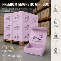 Boîte cadeau magnétique de luxe, logo personnalisé, emballage rigide recyclable, laminage mat, forme et taille personnalisables pour l'expédition de bijoux