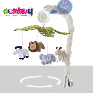 Jouets de chevet rotatifs pour bébé avec projection musicale, animaux en peluche et télécommande - Product Image 4