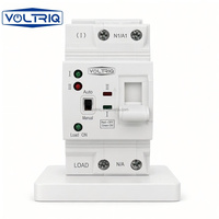 Interrupteur de transfert automatique double alimentation mini 63A 110V/220V 2P/4P Voltriq, prix usine, rail DIN, mini ATS 2P pour usage industriel