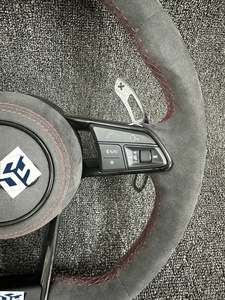 Volante de fibra de carbono para coche para Audi <span class=keywords><strong>RS3</strong></span> S3 A3 A4 B9 RS6 RS7 S4 A3 8V Q7 Q5 A6 - Product Image 3