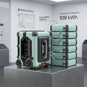 Batteries supplémentaires, capacité 3430WH-109kWh, station d'alimentation portable empilable avec alimentation fiable - Product Image 2