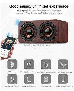 <span class=keywords><strong>K5</strong></span> Enceinte Portable Bluetooth en Bois – Mini Haut-Parleur DJ en Bois - Product Image 4