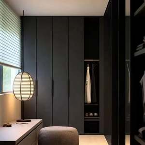 Armario de aluminio de madera contemporáneo 2025, conjunto de muebles de dormitorio de madera, armario personalizado, armario para caminar, guardarropa - Product Image 1