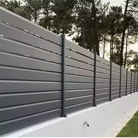 Clôture de jardin double face en alliage d'aluminium WE LEAD, haute confidentialité, 10 pieds, étanche, revêtement poudré, pour la sécurité des animaux et des fermes
