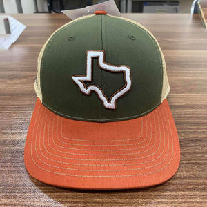 Écusson personnalisé OEM de haute qualité 6 panneaux Écusson de broderie à bord pré-incurvé Logo Maille vierge SnapBack Ri Style 112 Casquette de chapeaux de camionneur - Product Image 1