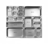YITIAN 1/9 1/6 2/3 Gewerbliche Kochausrüstung Restaurant-Küche Europäischer Stil Edelstahl GN 1/3 Behälter Buffet-Server