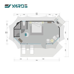 אוהלי גלאמפינג יוקרתיים, עמידים בפני מזג אוויר, עם שלדת פלדה, לבתי מלון ספארי גדולים למשפחות, עם חדר רחצה. - Product Image 3