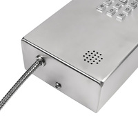 Téléphone SIP VoIP POE anti-vandalisme de haute qualité pour les prisons, téléphone robuste Voice Over IP pour les centres de réadaptation