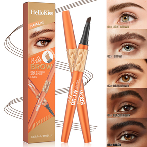 Crayon à sourcils liquide effet poil, waterproof, anti-bavures, avec quatre pointes pour des sourcils définis - Product Image 6